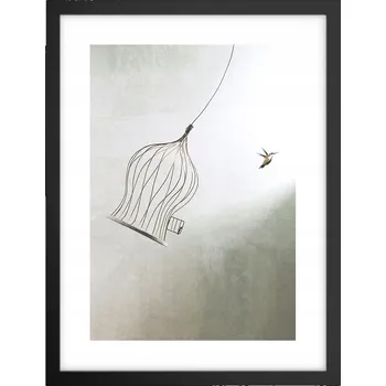 Obraz Obraz plakát v černém rámu do obýváku 30x40 abstrakce plakáty na zeď