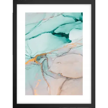 Obraz Obraz plakát v černém rámu do obýváku 30x40 abstrakce plakáty na zeď