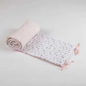 Dětsný nábytek Tulimese Mantinel do postýlky cukrová vata meruňková UMÍSTĚNÍ MANTINELU: MANTINEL ZAKRÝVAJÍCÍ ČELA A JEDNU DLOUHOU STRANU POSTÝLKY, VOLBA ROZMĚRU POSTÝLKY: MANTINEL PRO POSTÝLKU 120 X 60 CM