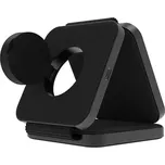 Nabíječka FIXED MagFlex 3v1 skládací s podporou MagSafe, 15W+5W+2.5W, šedá