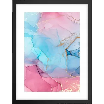 Obraz Obraz plakát v černém rámu do obýváku 30x40 abstrakce plakáty na zeď