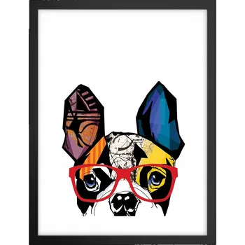 Obraz Obraz plakát v černém rámu do obýváku 30x40 abstrakce plakáty na zeď