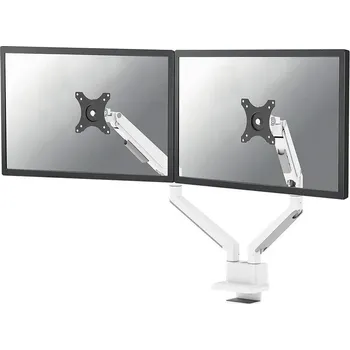 Monitor Neomounts DS70-250WH2 Neomounts NEXT Slim Desk Mount, double display (topfix clamp/grommet), white