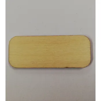 Překližka Dřevěný výřez obdélník zaoblený č.2