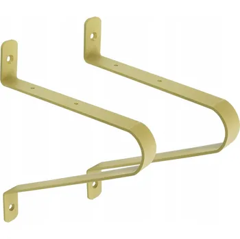 police ZLATÉ DRŽÁKY PODPĚRY UPEVNĚNÍ PRO POLICE LOFT OLA 2 KUSY