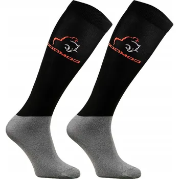 Dámské ponožky Jezdecké Ponožky Comodo SPJM/01 vel. 31-34, černošedé