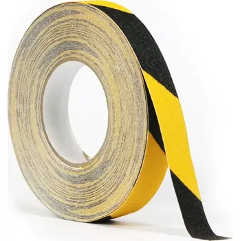 Lepicí páska Protiskluzová samolepicí páska Heskins PERMAFIX HAZARD EXTRA černožlutá 50 mm 3 m