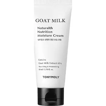 Pleťový krém Tony Moly Goat Milk Naturalth Nutrition Moisture Cream - Hydratační krém pro suchou a citlivou pleť 80 ml