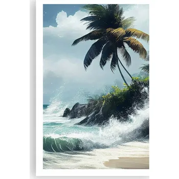 Obraz Obraz plakát do obýváku nebo ložnice 61x91 cm pláž foto plakáty na zeď bez rámu