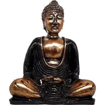 AWM, Ltd, S3 8AL Antický Buddha - Zlato černý 15 cm