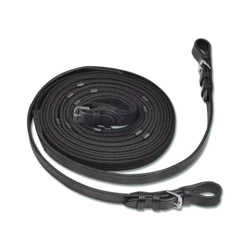 Otěže dlouhé Long Reining X-Line černé 4m