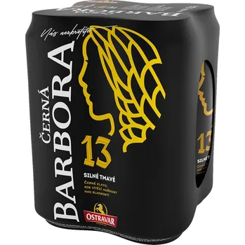 Pivo Ostravar Černá Barbora 4x 0,5 l plech