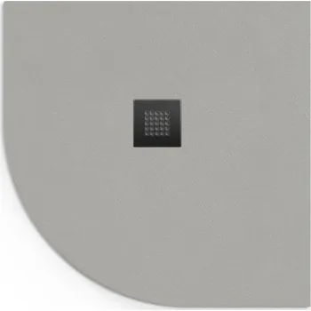 Sprchová vanička Sprchová vanička čtvrtkruhová SAT Alek 90x90 cm litý mramor šedá SATALEK90SS - SATALEK90SS