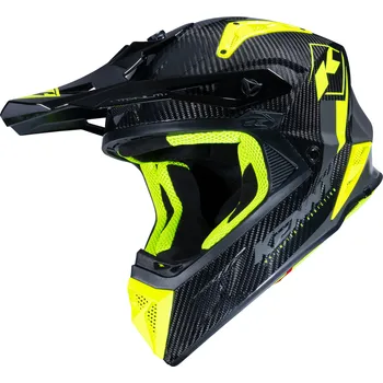 Helma na motorku KENNY přilba TITANIUM 23 Carbone neon yellow - M
