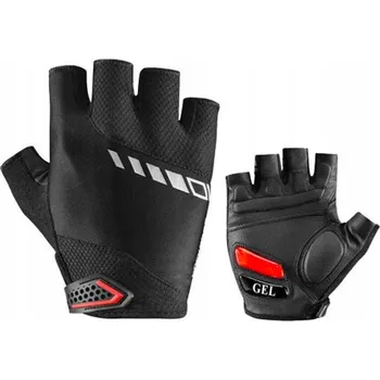 Cyklistické rukavice Cyklistické rukavice Rockbros S143-BK XXL s gelovými vložkami - černé