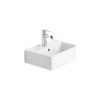Umyvadlo DURAVIT Vero umývátko 45x35 cm s přepadem a otvorem pro baterii bílá 0704450000