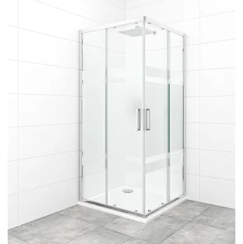 Sprchový kout čtverec 90x90 cm SAT TEX SATBKTEXQ90CRS - SATBKTEXQ90CRS