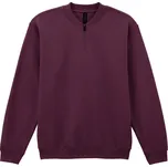 Gildan Mikina Softstyle Midweight Adult Fleece 1/4 Zip Velikost: 3XL, Barva: fuchsiová