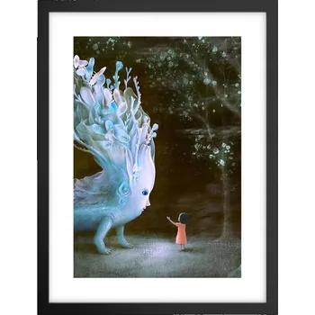 Obraz Obraz plakát v černém rámu do obýváku 30x40 abstrakce plakáty na zeď