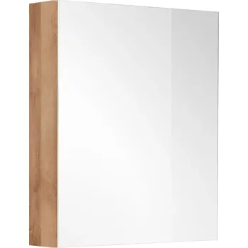 Zrcadlo EBS Zrcadlová Skříňka Duomo Jednodveřová 60x70 cm, Dub Riviera, 6477718