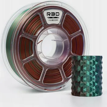 Filament R3D PLA Magic SILK 1,75mm 1kg Tri-Color Zelená Fialová Měděná vícebarevná