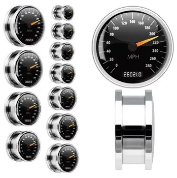 Piercing Šperky4U Plug do ucha šroubovací - tachometr - PL01146-08