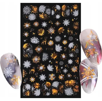 samolepka Samolepky na nehty MonicasNails, vícebarevné