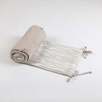 Příslušenství pro dětskou postel a kolébku Tulimese Mantinel do postýlky béžový tygr UMÍSTĚNÍ MANTINELU: MANTINEL ZAKRÝVAJÍCÍ PROSTOR KOLEM HLAVIČKY MIMINKA, VOLBA ROZMĚRU POSTÝLKY: MANTINEL PRO POSTÝLKU 140 X 70 CM