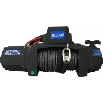Elektrický offroad naviják 5,4t 12V syntetické lano 26m HUSARWINCH BST V 12000