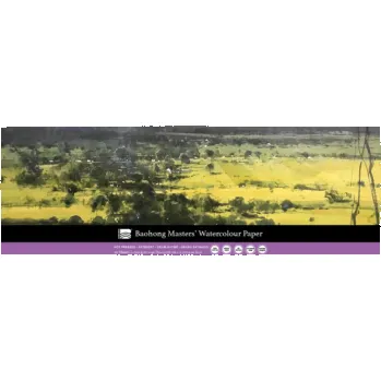 Blok Akvarelový blok Baohong Masters 13x38cm hot pressed 300g (Akvarelový blok Baohong Masters 13x38cm hot pressed 300g)