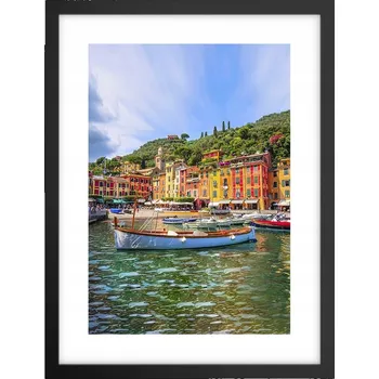 Obraz Obraz plakát v černém rámu do obýváku 30x40 architektura plakáty na zeď