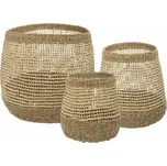 Univerzální koš z mořské tráva, béžový