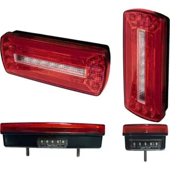 Zadní světlomet Zadní sdružená LED svítilna Proplast PRO-RAIL 5F 12/24V; osvětlení RZ delší strana