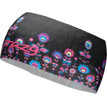 Zimní čelenka Dámská čelenka Crazy SHARP CUT - MOUNTAIN FLOWER