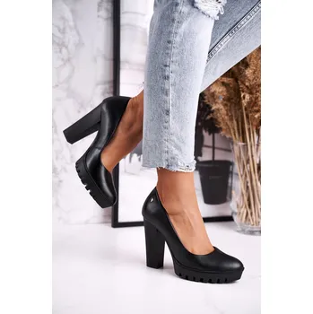 Dámské lodičky Lodičky Na Podpatku Maciejka 02629-01 Barva: Černá, Velikost: 36