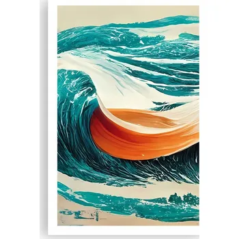 Obraz Obraz plakát do obýváku ložnice 61x91 cm vlny foto plakáty na zeď bez rámu
