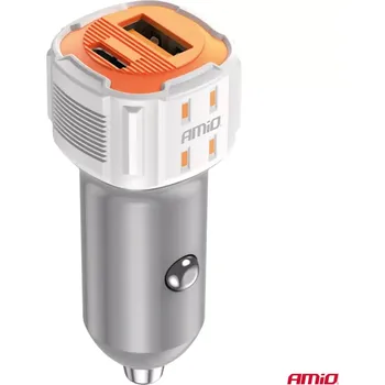 Nabíječka do auta USB-A / USB-C; 38W ;12/24V