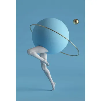 Obraz Plakát bez rámu do obýváku ložnice 50x70 abstrakce moderní módní obraz