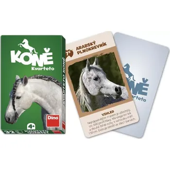 Kvarteto Karty Kvarteto Koníci (Dárky Kůň, Koně)