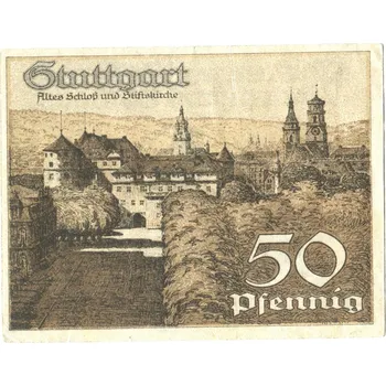 STUTTGART. 50 Pfennig 1921.