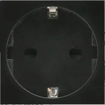 Elektrická zásuvka Patice typu F (německá) pasuje na rámy MCE719B z černého skla