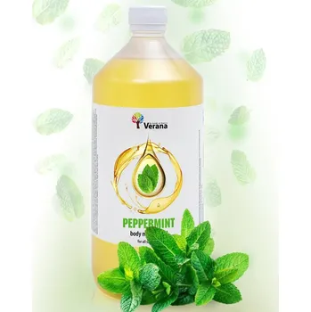 Masážní přípravek Tělový masážní olej Verana Máta 1000 ml