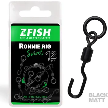 ZFISH Obratlík Ronnie Rig Swivel Matt vel.12