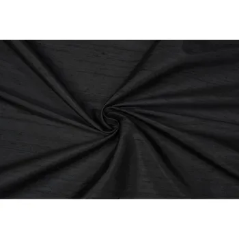 Hedvábný dupion, černý, sartor.cz