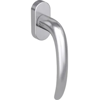 Dveřní kování GK - DK - ULMER - R klika na eurookno pravá BN - Broušená nerez (71)