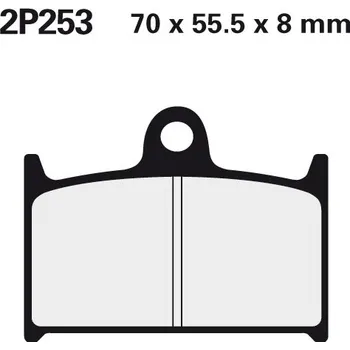 Brzdová destička NISSIN brzdové destičky 253NS