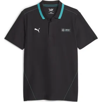 Pánské tričko MERCEDES polo triko AMG Petronas F1 23 Pique black - XS