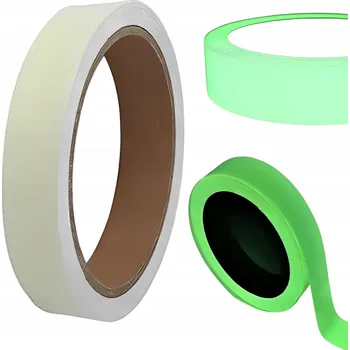 Lepicí páska Fluorescenční páska 5m svítící ve tmě na schody samolepicí