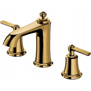 Vodovodní baterie Stojánková umyvadlová baterie Omnires Armance zlatá