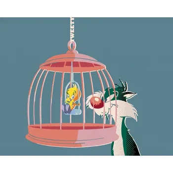 Zuty Malování podle čísel Sylvester a Tweety v kleci (Looney Tunes)